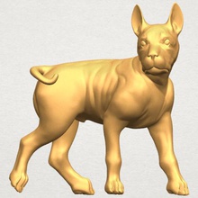 bull dog 04 various car chair tree table sofa character game exterior human interior people girl house miniatures figurines sculpture animal zoo mammal 3d print model - Mito3D