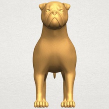 bull dog 05 various car chair tree table sofa character game exterior human interior people girl house miniatures figurines sculpture animal zoo mammal 3d print model - Mito3D
