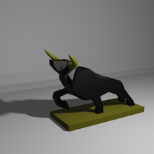 touro dourado chifres 3d print model - Mito3D