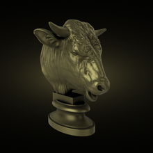 bull head 3d print model - Mito3D