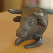 bull head statue stand animals 3d print model - Mito3D