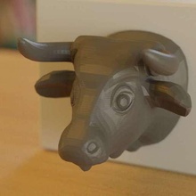 bull head statue animals 3d print model - Mito3D