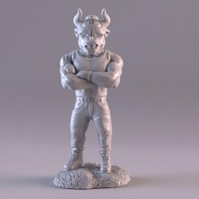 taureau homme 2021 symbole figurine minotaure 3d print model - Mito3D