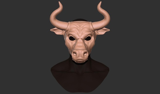 taureau masque vache buffle 39 animal cosplay 3d print model - Mito3D