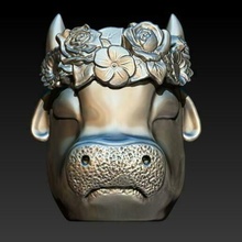 bull pots vaze vase 3d print model - Mito3D
