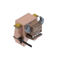 Toro soldato gioco guerriero carattere oggetto arredamento design giocattolo medievale 3d print model - Mito3D