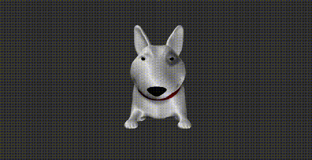 bull terrier dog pet keychain mascot key animal 3d print model - Mito3D