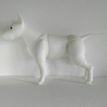 bull terrier bjd juego perro de juguete articulado animal 3d print model - Mito3D