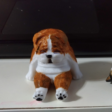 bulldog jogo animais brinquedo 3D print model - Mito3D