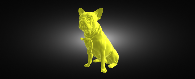 bulldog animals art nature dog 3d print model - Mito3D