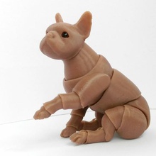 bulldog bjd çeşitli köpek oyuncak eklemli hayvan 3d print model - Mito3D
