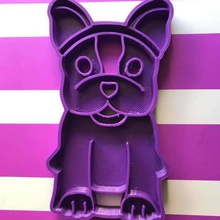 bulldog cookie cutter tool animal animals 3d print model - Mito3D