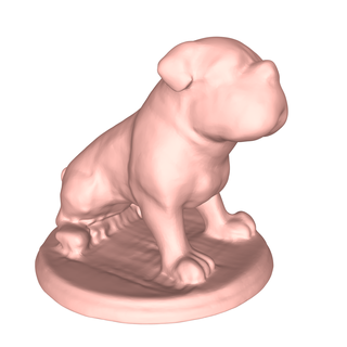 bulldog cane figurina arte francese frenchie carina cucciolo animale domestico cani Inglese amante pugile pug divertente cuccioli mamma animali 3d print model - Mito3D