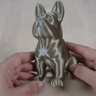 bulldog easy print dog bulldog  3d print model - Mito3D