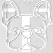 bulldog francés corte animales mascota sharp 3d print model - Mito3D