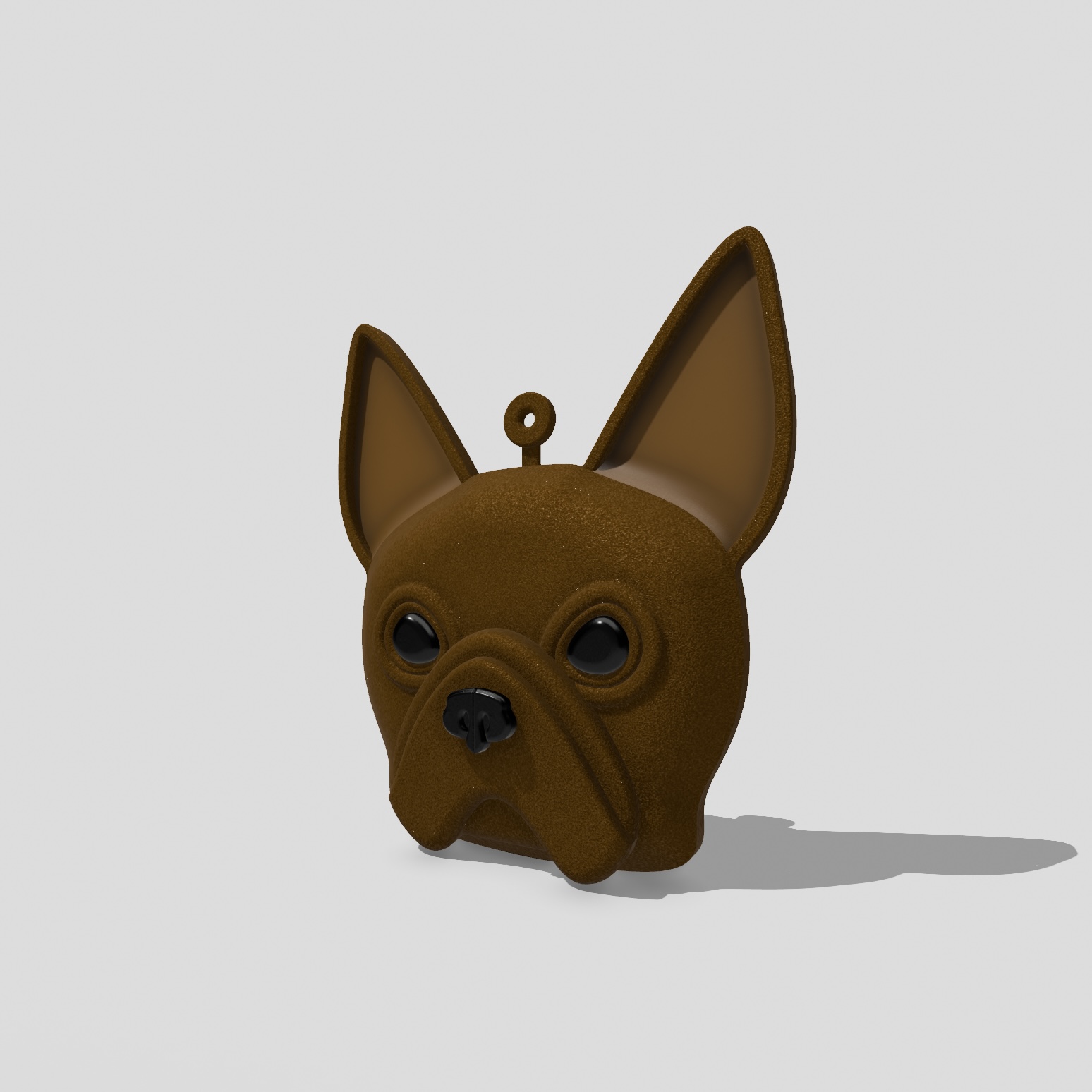 bulldog anahtarlık parçalar köpek hayvan kolye çember Arito ingilizce Fransızca 3D print model - Mito3D