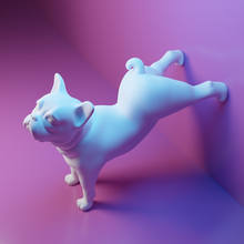 Bulldogge Trapez Hund niedlich Kunst künstlerisch Dekoration Deko modern 3d print model - Mito3D