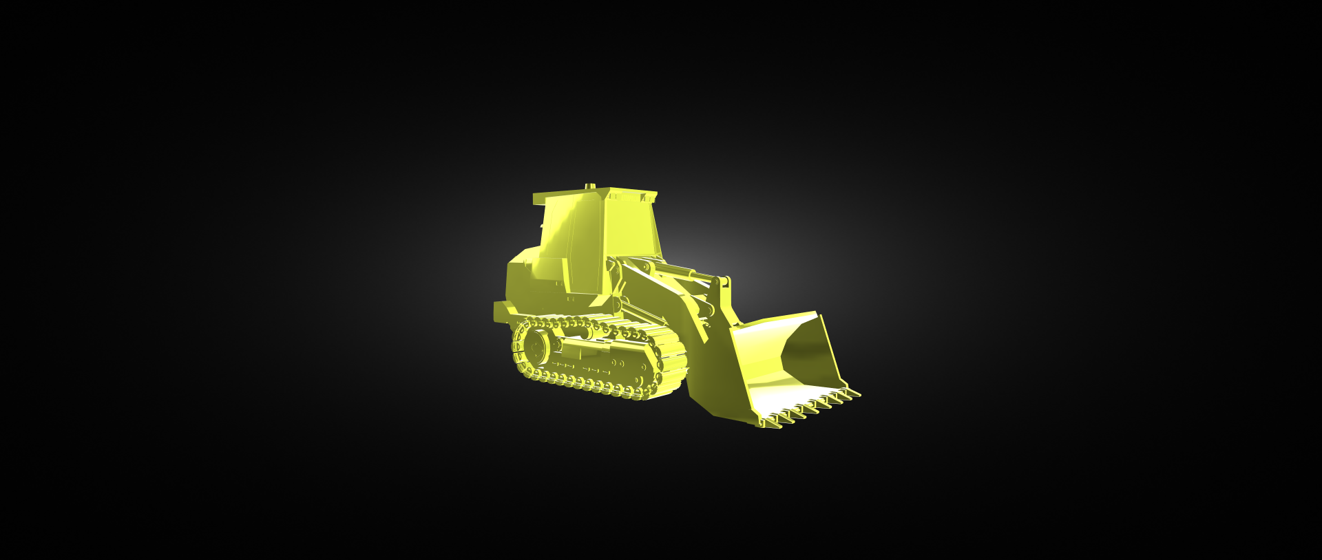 bulldozer trilhas carro máquina técnica trator 3D print model - Mito3D