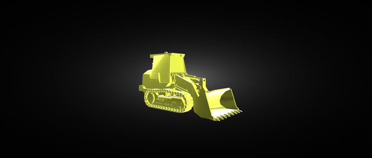 bulldozer tracks car machine technique tractor 3d print model - Mito3D
