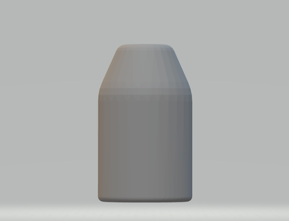 bullet 9mm conical bullet floor  3d print model - Mito3D