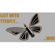 bullet ali di farfalla ciondolo art segni loghi 3d print model - Mito3D