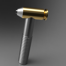 bullet dead blow hammer 3d print model - Mito3D