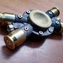 bullet fidget spinner 45 caliber bullets fidgetspinner hand toy 3d print model - Mito3D