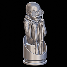 bala niño hr Giger bebé nacimiento máquina extraterrestre xenomorfo sf 3d print model - Mito3D