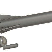 Kugel-Rakete gadget Modell-Rakete Rakete estes 3d print model - Mito3D