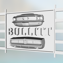 bullitt 3d filmstrip car charger dodge ford movie mustang vehicles 3d print model - Mito3D