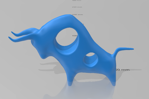 taureau sculpture animal 3d print model - Mito3D