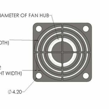 bullseye 40mm fan cover high flow no support radar 3d_printer_accessories 3d print model - Mito3D