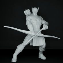 Bullseye Şahin göz takım elbise hayret şekil dizi 9 Sanat oyuncak heykel komik çizgi roman minyatür mini fanart poli heykelcik karanlık Yenilmezler 3d print model - Mito3D