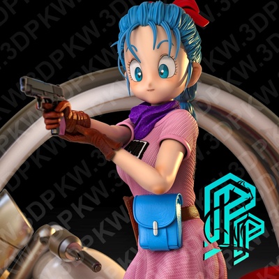 bulma base arte drago pallam goku anime manica 3d print model - Mito3D