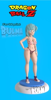 bulma dragon ball capsule corp figure anime 3d toy collectible 3d print model - Mito3D