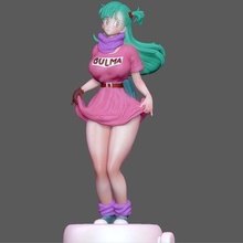 bulma sexy menina esfera dragão anime animação 3d impressão arte estátua 3d print model - Mito3D