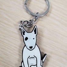 bulterrier various animal key ring necklace caricatures smart chain 3d print model - Mito3D