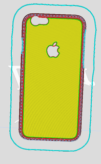 pare chocs iphone 6 Cas gaine Pomme couverture pla svelte 3d print model - Mito3D