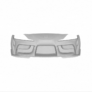 Parachoque Toyota gr supra 3d print model - Mito3D