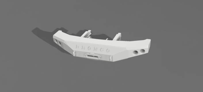 bumper trx4xm bronco Gadget trx4m traxass 1/18 impact protection rc 3d print model - Mito3D