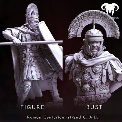 bundle - roman centurion 1st-2nd c ad spear of rome art ancient aquila bust emperor eagle guard historical history soldier symbol warrior painting honor praetorian tabletop trajan minormous 3d print model - Mito3D