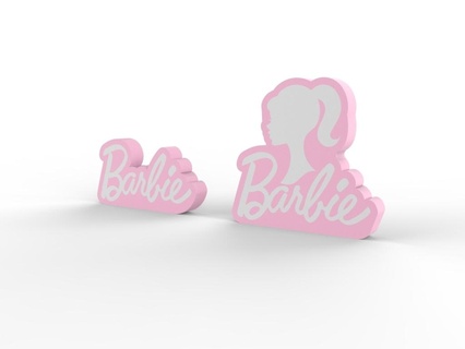 bundle Barbie fiume ria guidato lampada oppenheimer film rosa ken lightbox Luminaria 3d print model - Mito3D