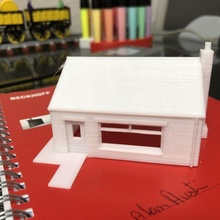 bungalow garaje modelo juego trenes edificios 3d print model - Mito3D