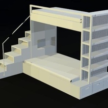 couchette lit 3 architecture meubles 3d print model - Mito3D