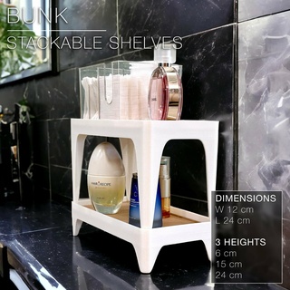 beliche empilhável prateleiras casa estante banheiro cozinha organização organizador decoração 3d print model - Mito3D