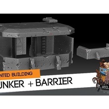 bunker barriera gioco 40k terreno wargame warhammer 3d print model - Mito3D