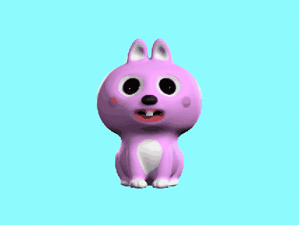 bunnscape Art bunny rabbit 3d model cute fluffy furry animal pet wildlife easter cartoon animated sculpture poseable realistic stylized textured low-poly high-poly rigged 3d print model - Mito3D
