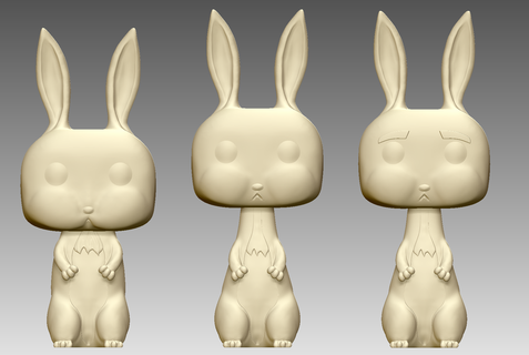 bunny funko figure 3d print model - Mito3D
