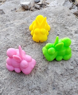 bunny rabbit animal toy nice easter without brackets fun play 3d print model - Mito3D