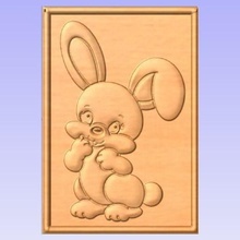 bunny various rabbit cnc relief 3d 3d print model - Mito3D